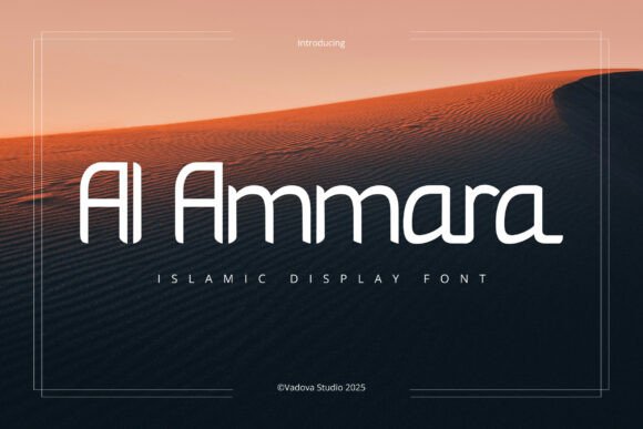 Al Ammara: A Modern Display Font for Web Design