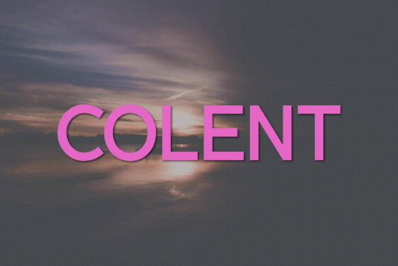 Colent: A Modern Sans Serif Typeface for Digital Design