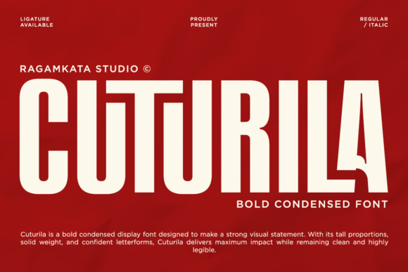 Cuturila: Bold Display Font for Web Design