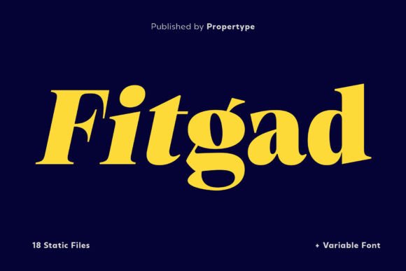 Fitgad: A Font That Elevates Your Brand