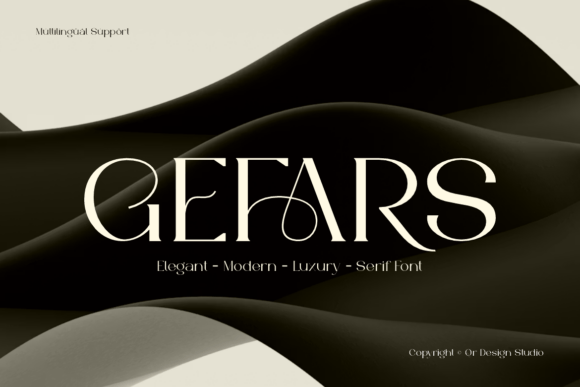 Gefars: A Versatile Serif Typeface for Editorial Design