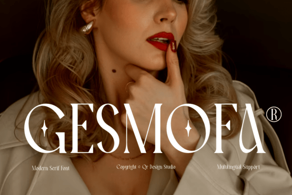 Gesmofa: A High-Fashion Serif Font for Bold Branding