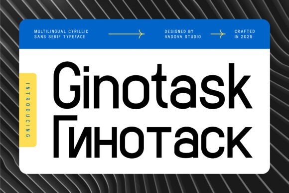 Ginotask: A Sharp Neo-Grotesk Typeface for Web Design