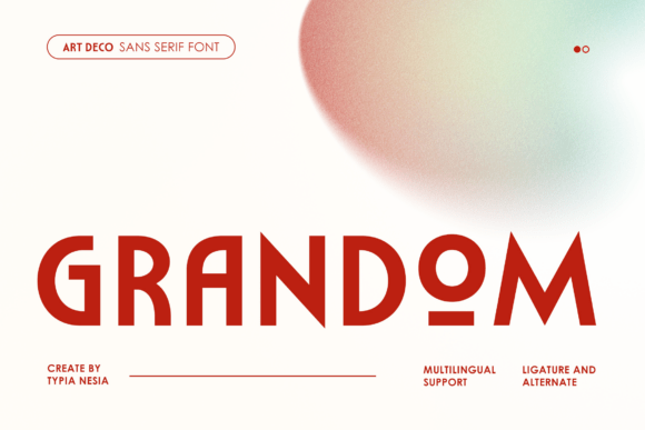 Grandom: Bold Modern Font for Editorial Design