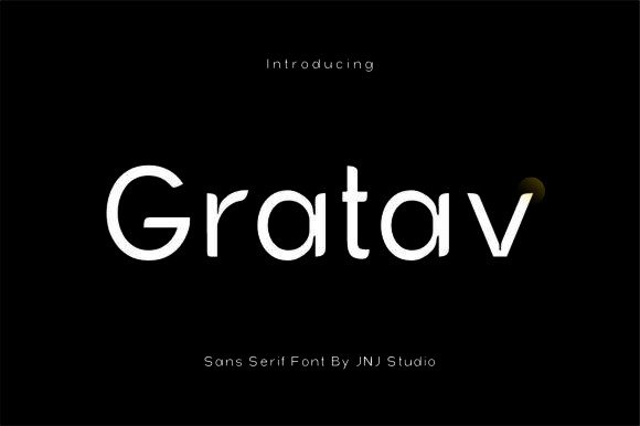 Gratav: A Modern Font for Polished Branding