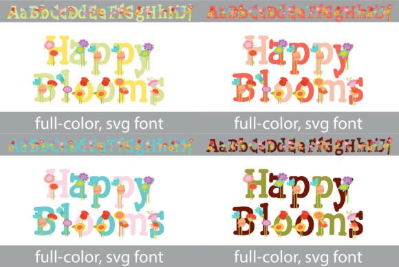 Happy Blooms: A Whimsical Font for Joyful Design