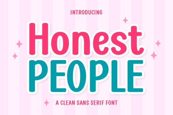 Honest People: A Clean Sans Serif Font for Editorial Design