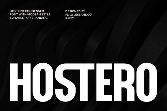 Hostero: A Sleek Font for Modern Branding