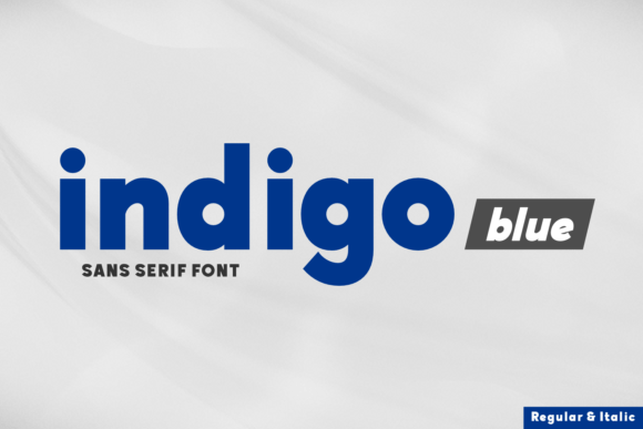 Indigo Blue Font: Modern Typography for Editorial Design