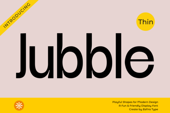 Jubble Thin: The Modern Sans Serif Font for Scroll-Stopping Designs