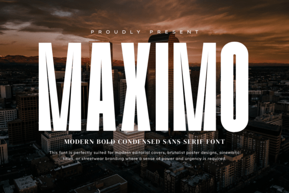 Maximo: The Bold Condensed Typeface for Modern Makers