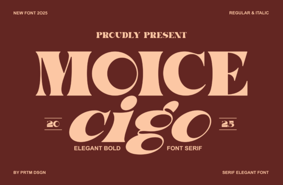 Moice Cigo: A Bold Serif Typeface for Editorial Impact
