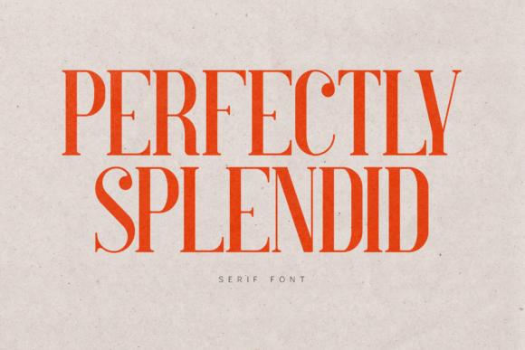 Perfectly Splendid: A Modern Serif Typeface for Web Design
