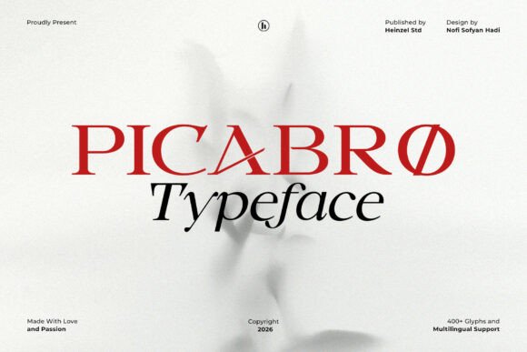 Picabro: A Serif Font for Elegant Design