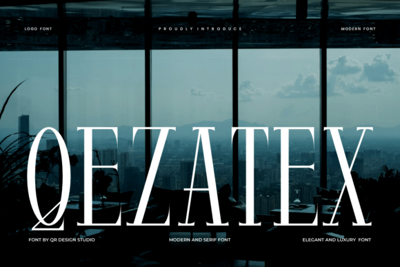 Qezatex Typeface Review: A Bold Serif for Modern Branding