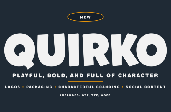 Quirko: Bold, Playful, and Perfect for Branding