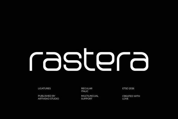 Rastera: A Modern Sans Serif Typeface for Editorial Clarity