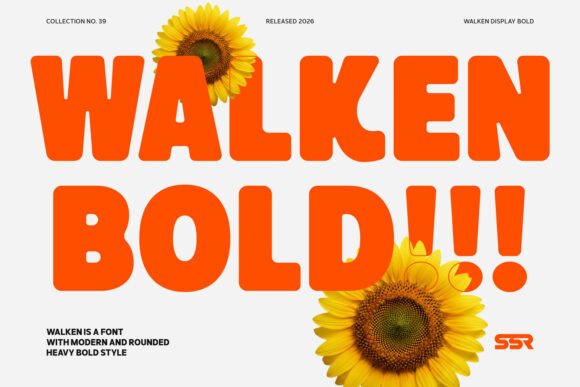 Walken: A Bold Rounded Typeface for Modern Editorial Design