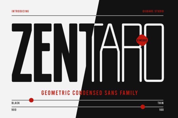 Zentaro: A Bold Sans Serif for Creative Projects